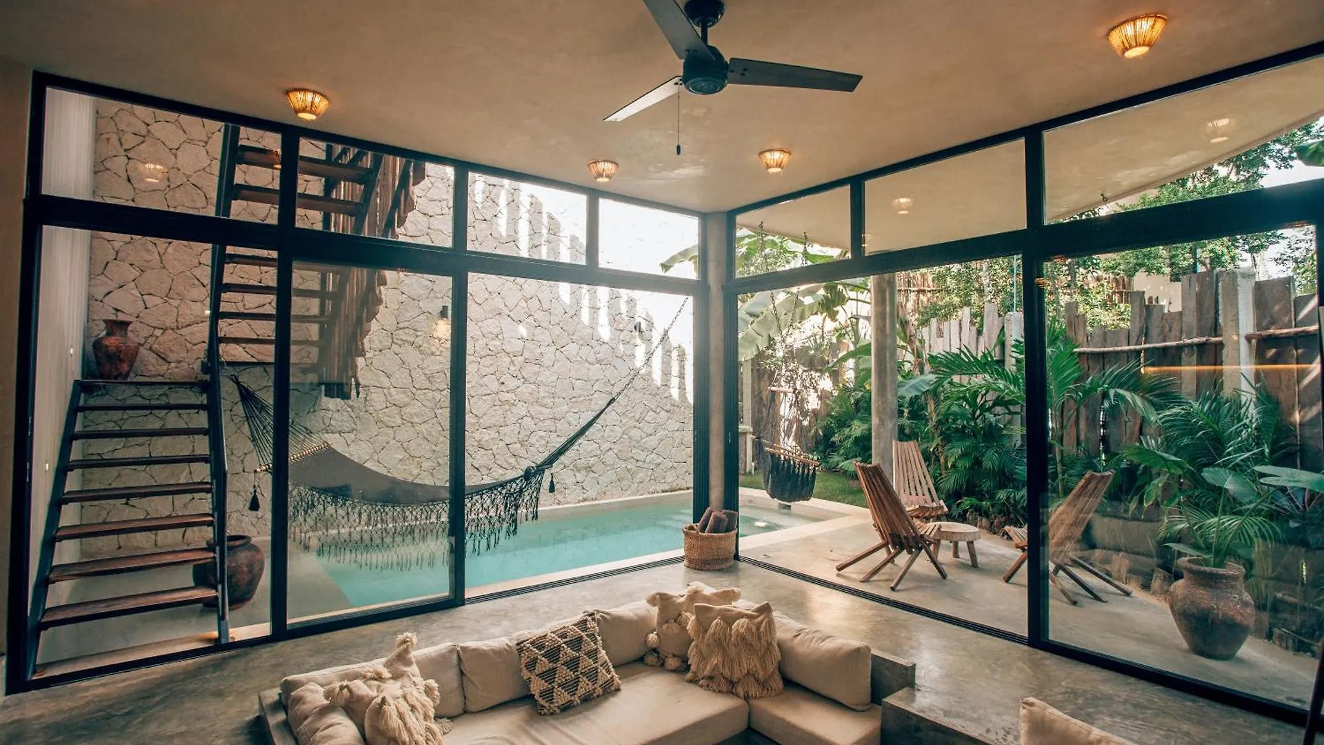 Jungle Rooftop Round Villa -Priv Pool-Bathtub 2A Tulum 0*,